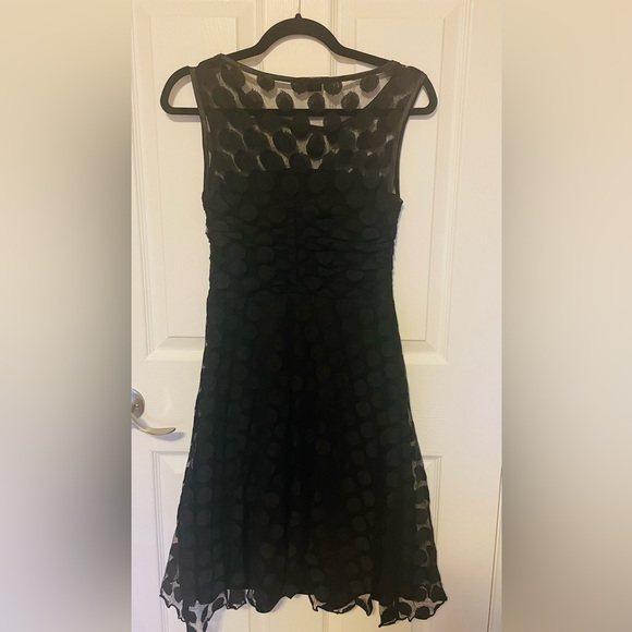 Black polka dot midi dress - Picture 4 of 4